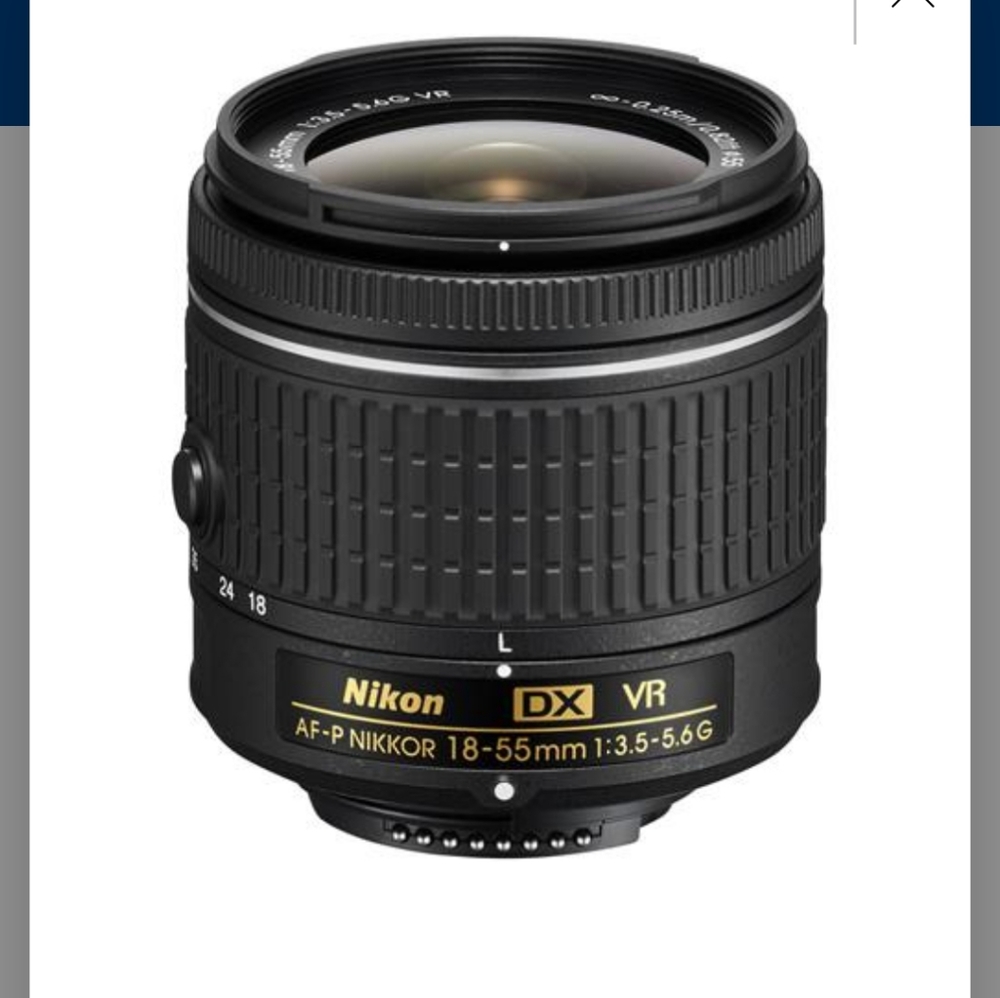Nikon - AF-P DX NIKKOR 18-55mm f/3.5-5.6G VR